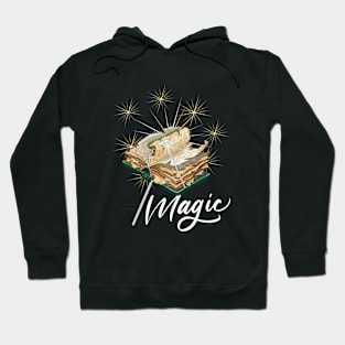 Magic Book Wand Design Hoodie